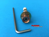 copper lock nut stud and hd flat washer with hex key to suit