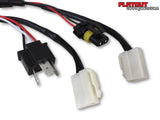 High beam to driving light plug and play wiring loom 12v single plug complete kit flat out off road adapters