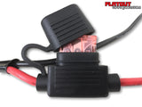 High beam to driving light plug and play wiring loom 12v single plug complete kit flat out off road fuse and fuse block
