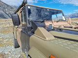 shark fin snorkel fitted to perentie 110 defender