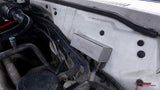 complete 4 port breather extension kit for isuzu d-max installed on firewall