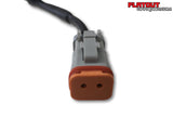led light bar or spotlight plug and play wiring loom 12v single plug complete loom male dt connector
