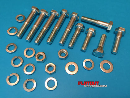 bell housing to block bolt sets and transmission to bell housing bolt sets