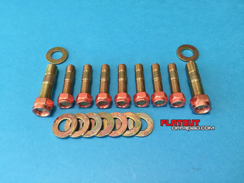 exhaust studs for 4g63 engine with lock nuts and washers
