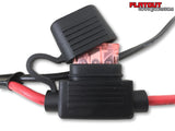 High beam to driving light plug and play wiring loom 12v double plug complete kit flat out off road fuse block