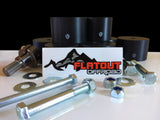 body lift kit High tensile bolts steering extension lift blocks and flatout offroad logo
