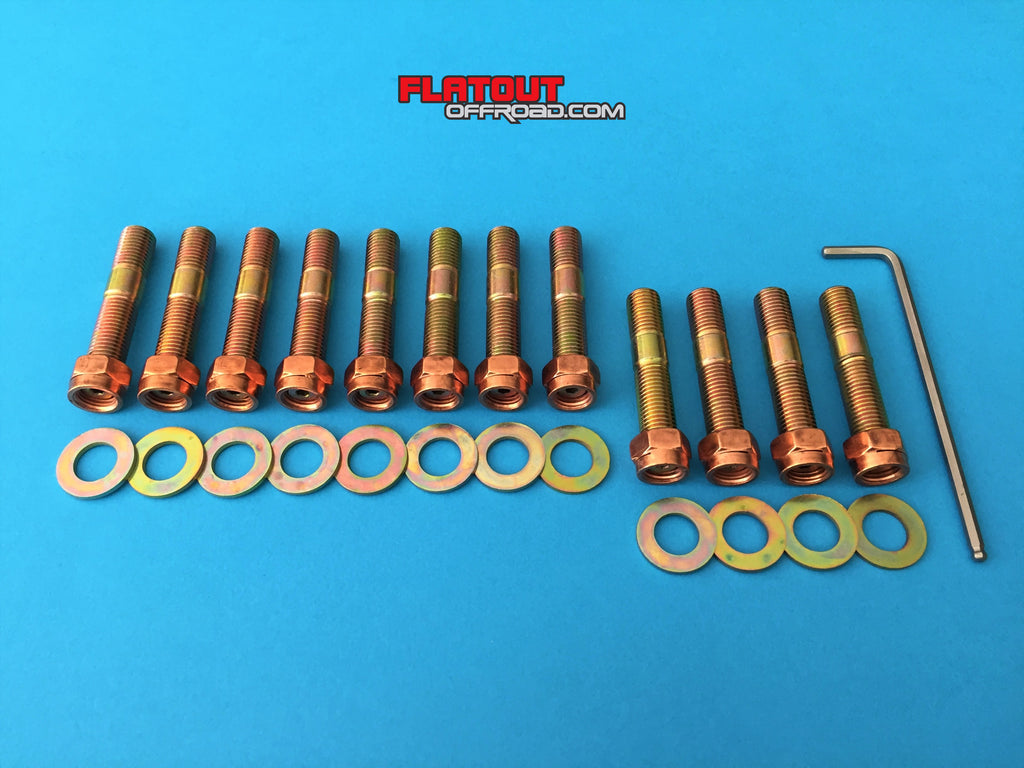 Nissan TD42 Exhaust Manifold Stud, Nut & Washer Set Flatout Offroad