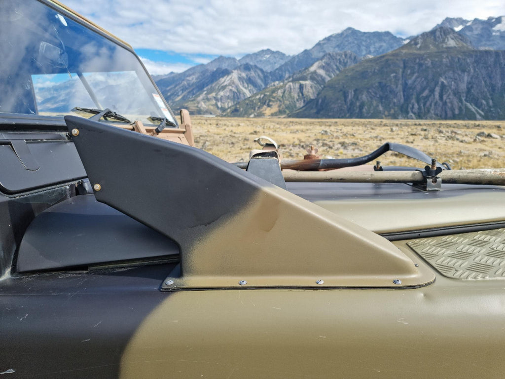 Land Rover Perentie Shark Fin Snorkel Kit raised air intake