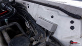 mitsubishi pajero and challenger full 4 port breather extension kit housing installed on firewall